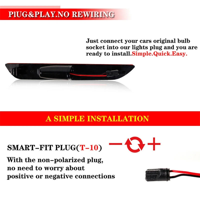 2015-2024 Mustang S550 LED Sidemarker lights