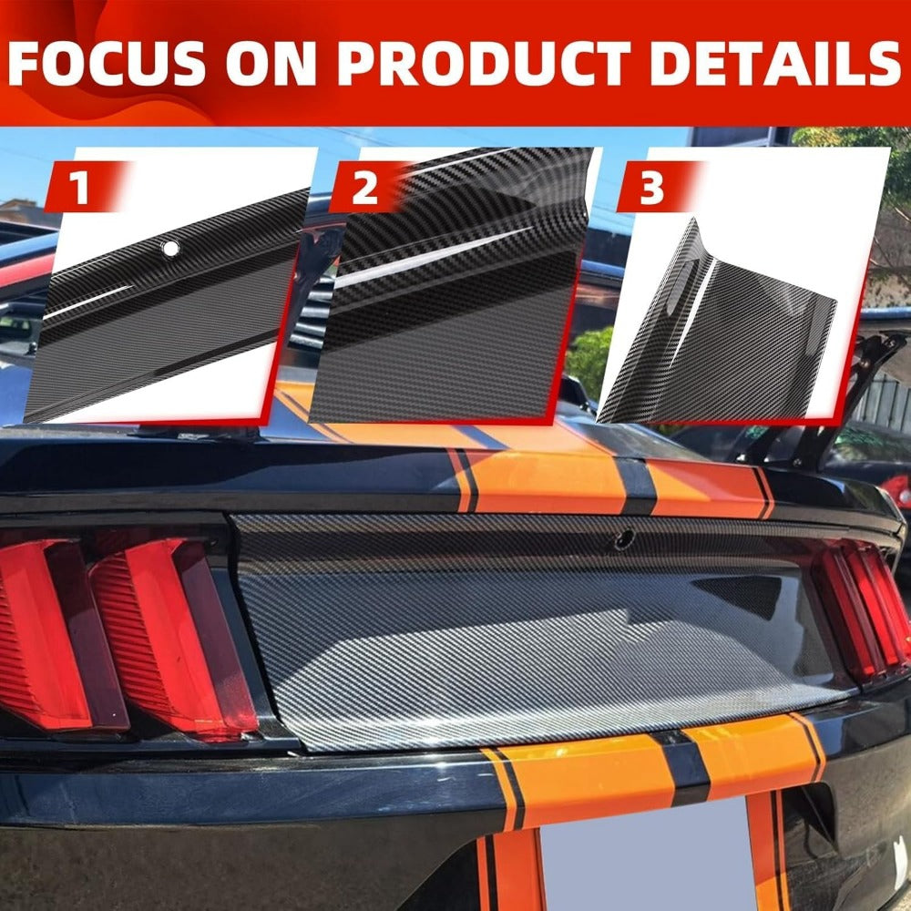 Carbon Fiber style REAR Decklid for 2015-2024 Mustang s550