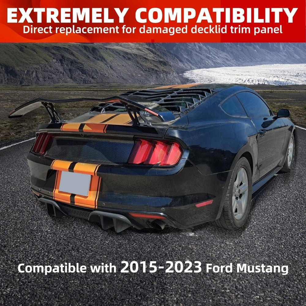 Carbon Fiber style REAR Decklid for 2015-2024 Mustang s550